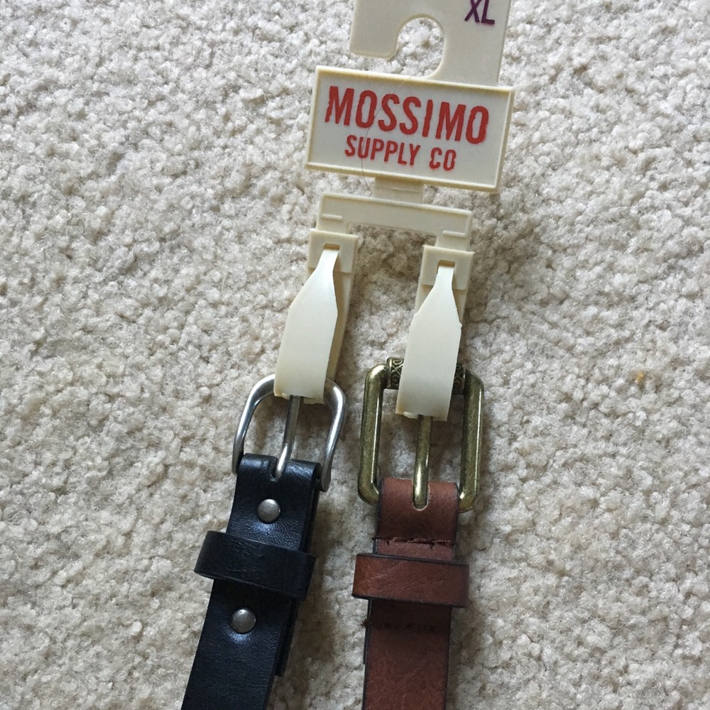 2 thin belts Mossimo