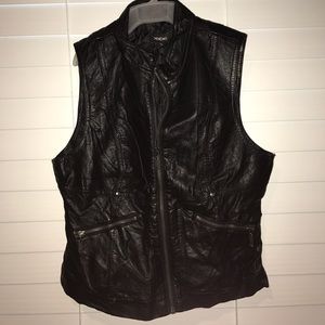 Bebe leather vest