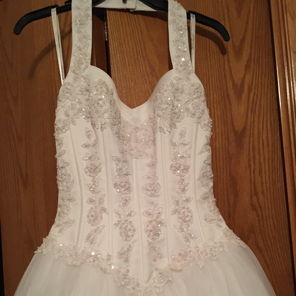 Wedding dress & flower girl dress