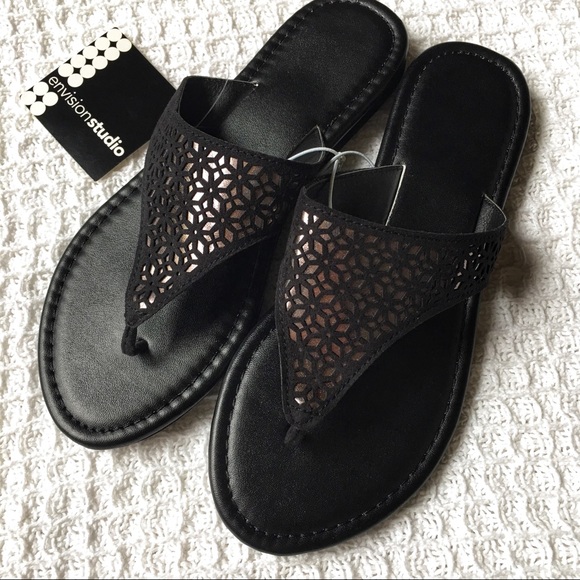Shoes - Just In! Black Metallic Sandals