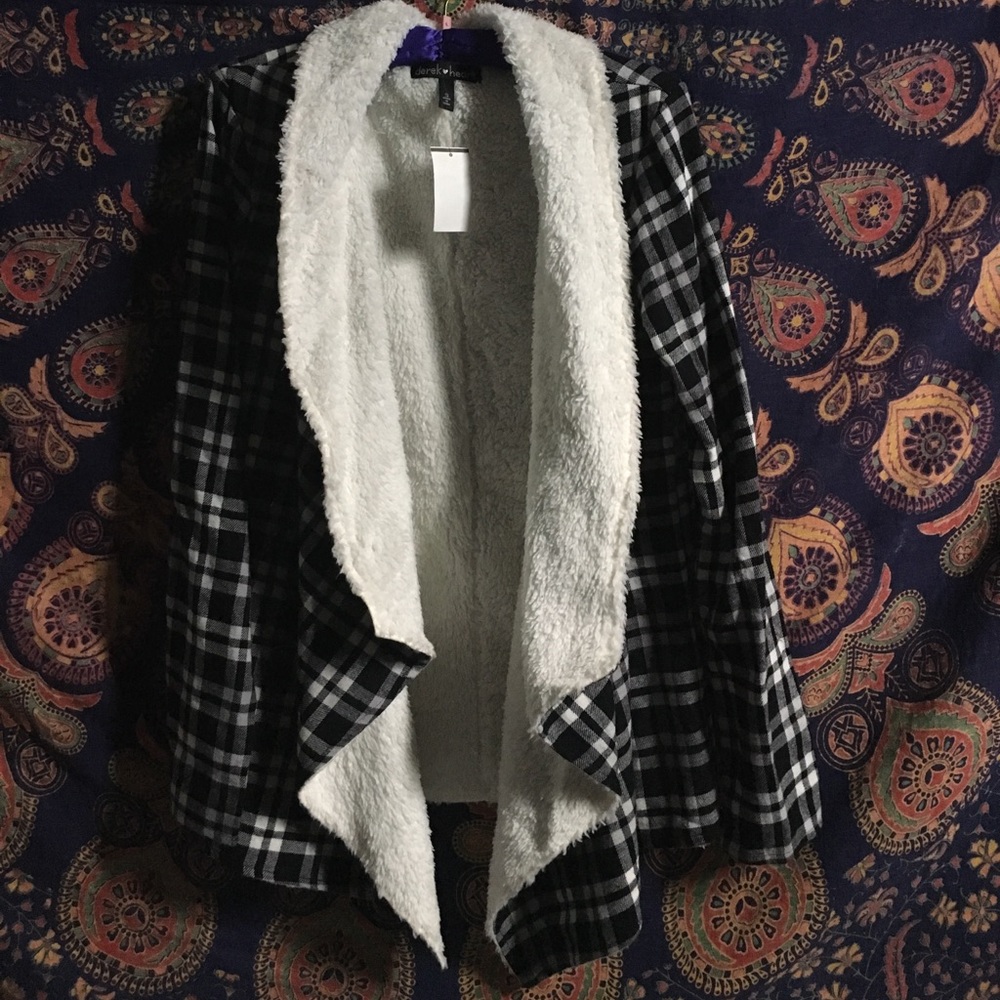 NWT fur lined flannel