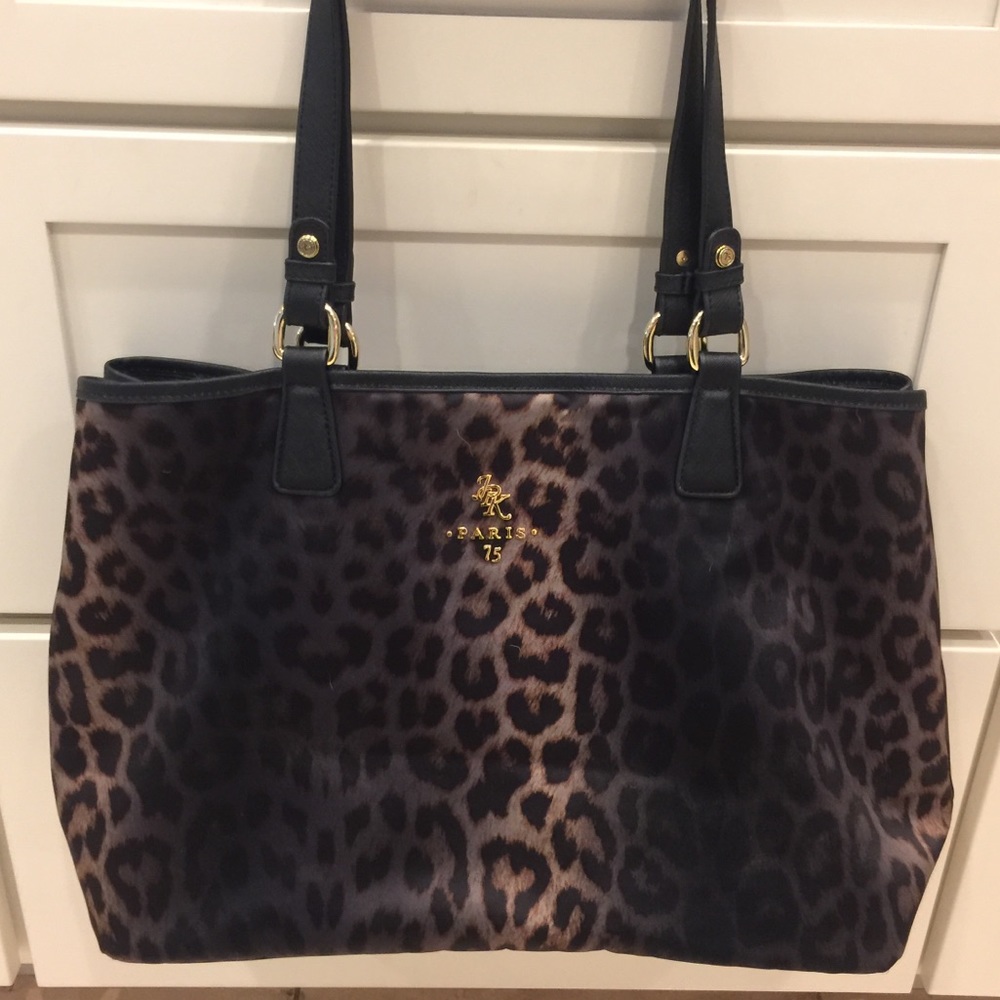 Stylish tote! JPK Paris 75 cheetah print