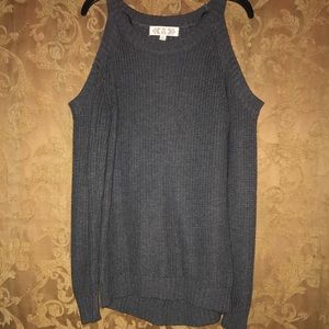 Open shoulder sweater