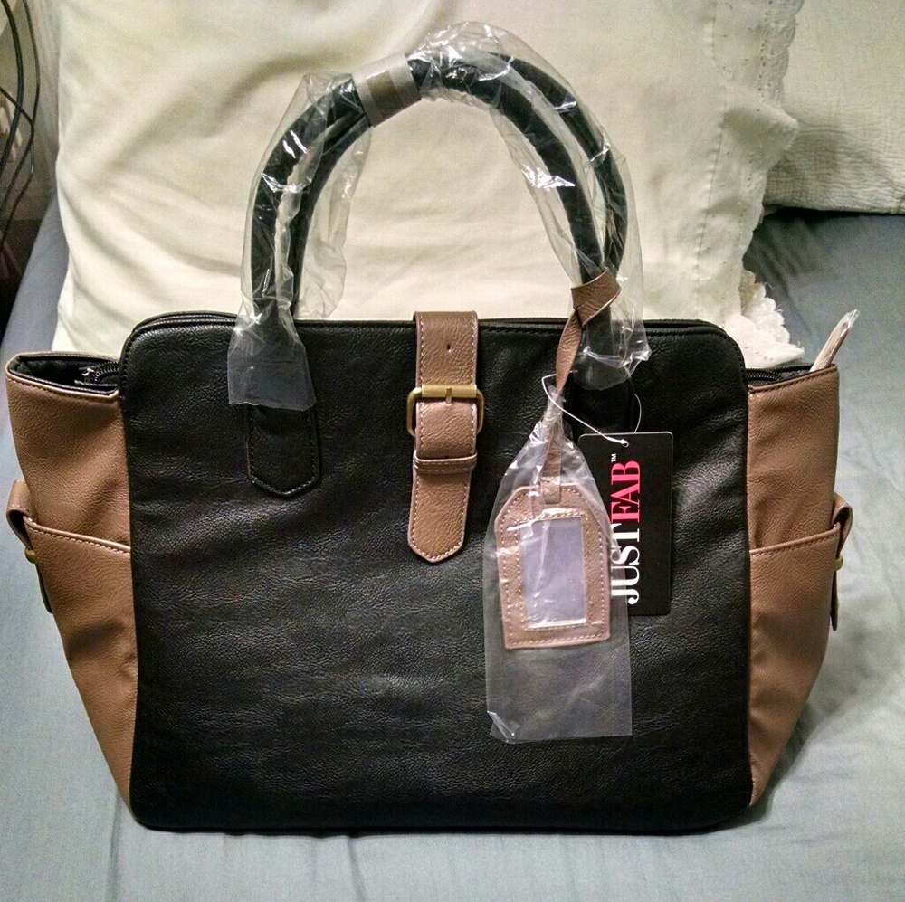JustFab Brown/Black Bag