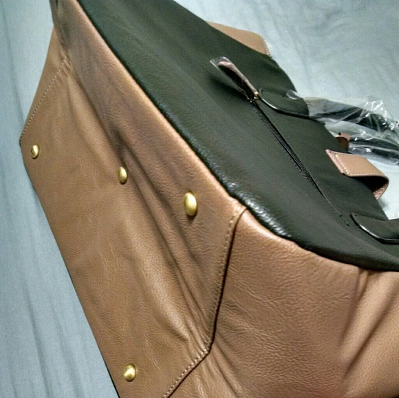 JustFab Brown/Black Bag - Picture 7 of 11
