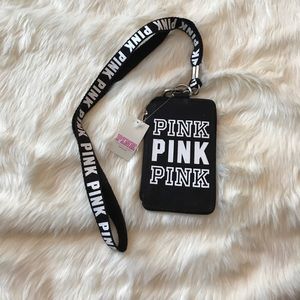 Pink lanyard