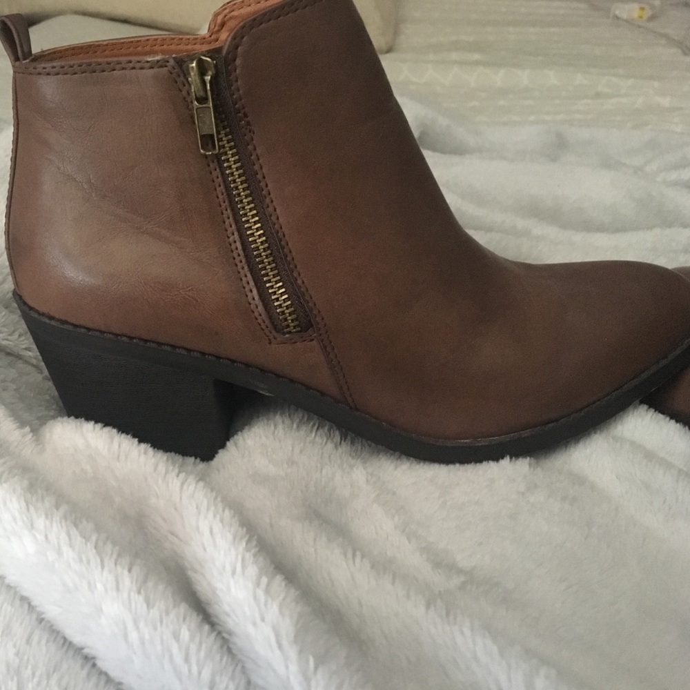 Brown booties