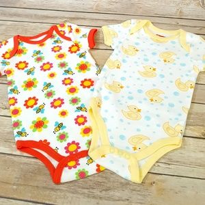Set of 2 Swiggles Infant One Piece 6-9 mo. NWOT
