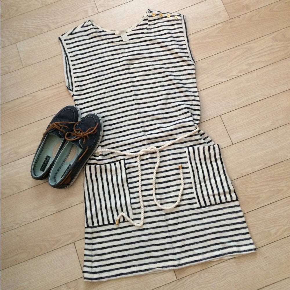 Forever 21 Navy & White Striped Coverup