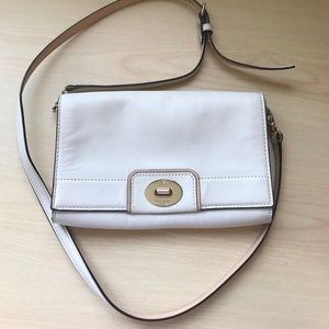 Kate Spade white leather cross body