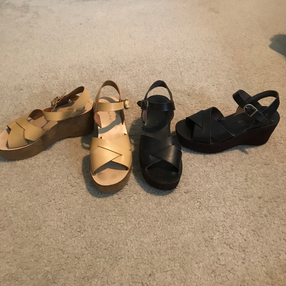 Rampage platform sandals x2