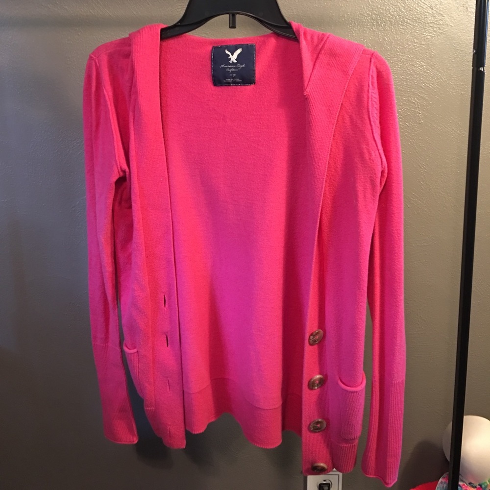 American Eagle hoodie sweater (pink)