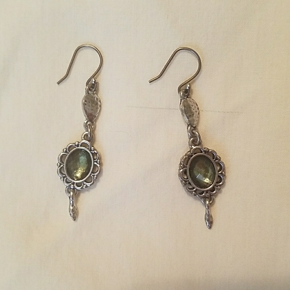 Green Lucky earrings