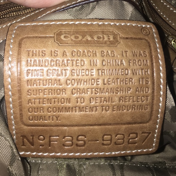 Vintage Purple Suade Coach Handbag - Picture 3 of 6