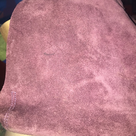 Vintage Purple Suade Coach Handbag - Picture 5 of 6