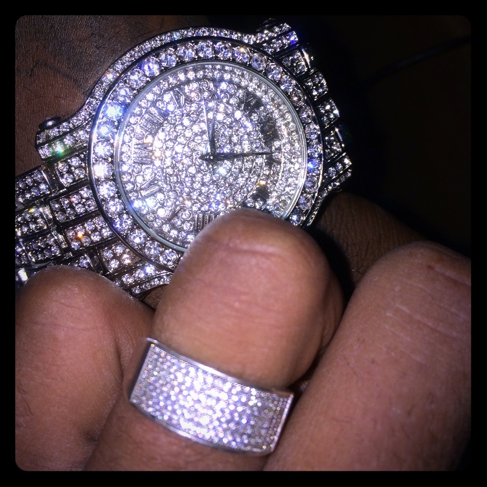 Diamond ring an matching watch