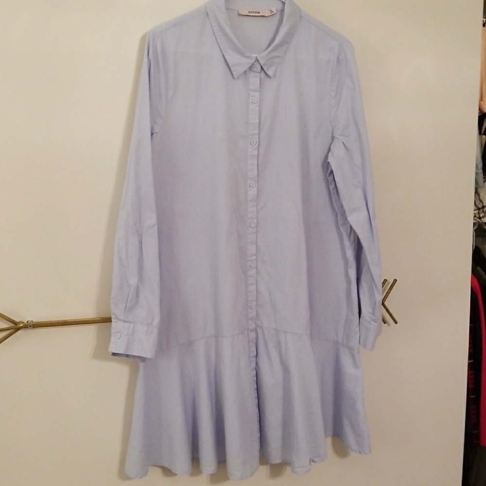Drop waist shirt dress