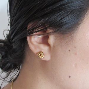 14k Yellow Gold Fill Knot Earrings