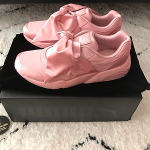 Puma by Rihanna pink bow sneakers