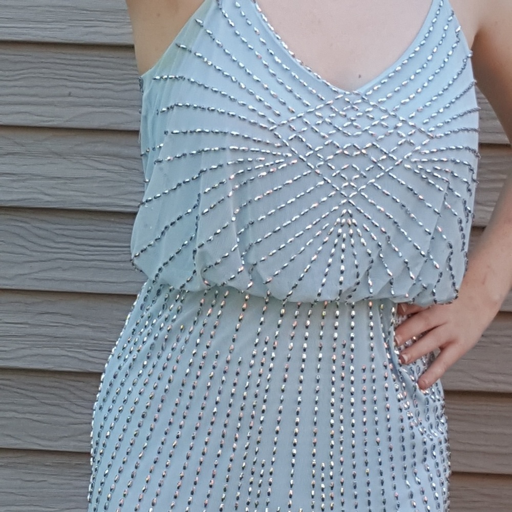 Blue short dress