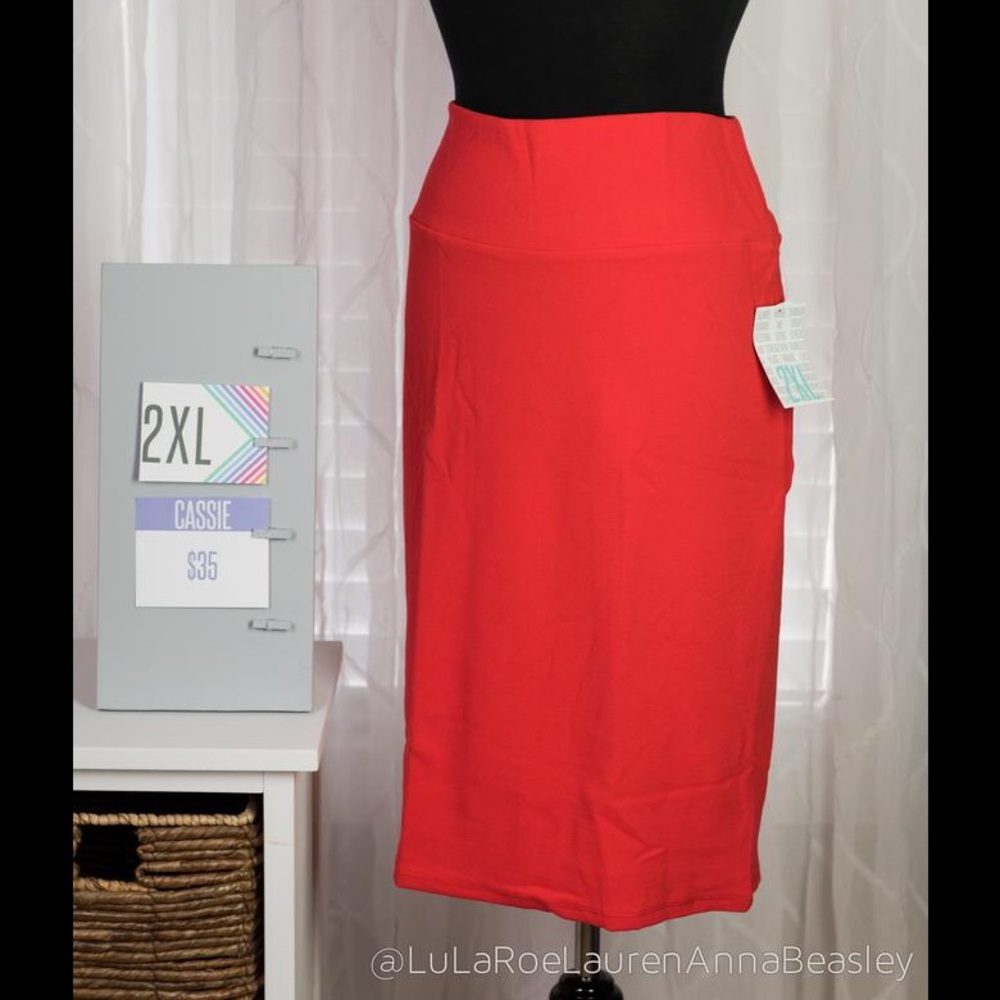 Red skirt