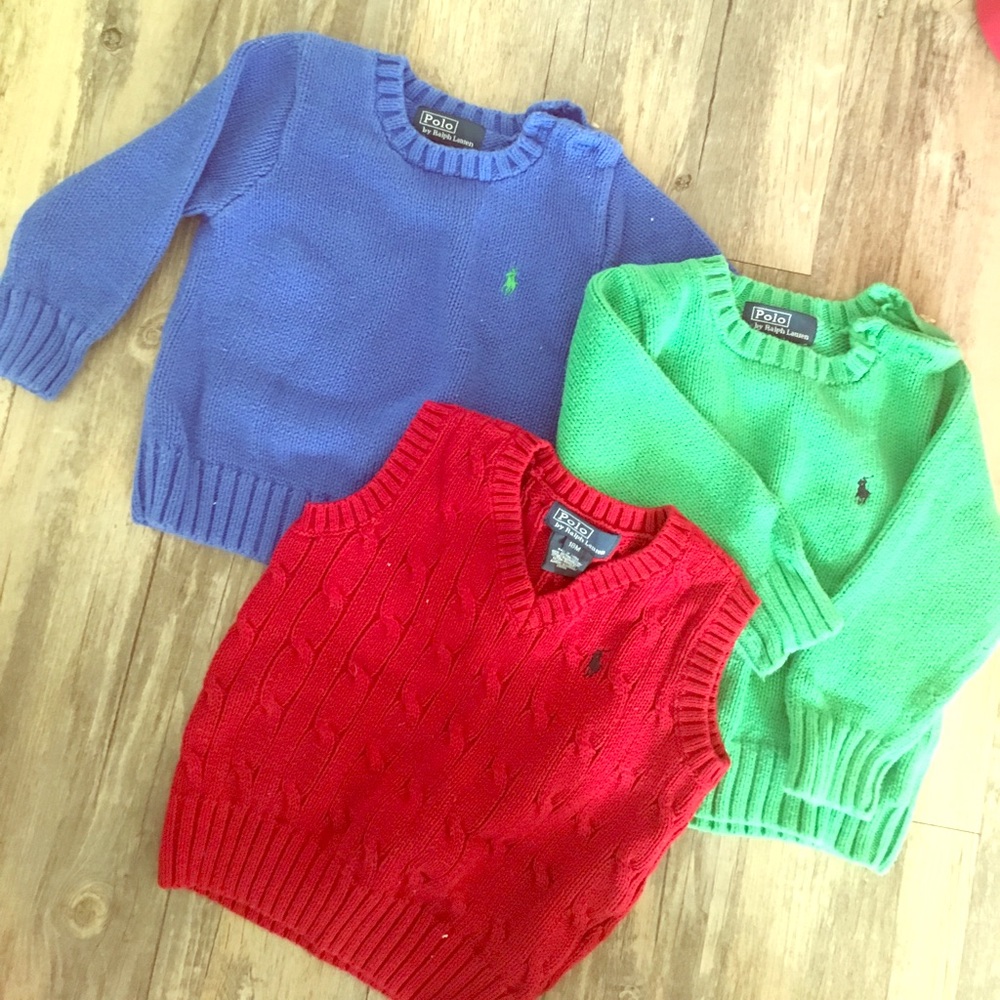 Designer baby sweaters