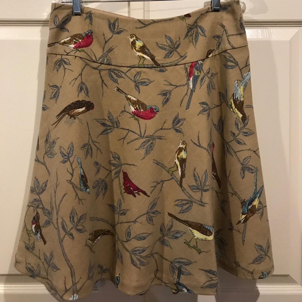 Anthropologie Elevenses Wool Finch Skirt