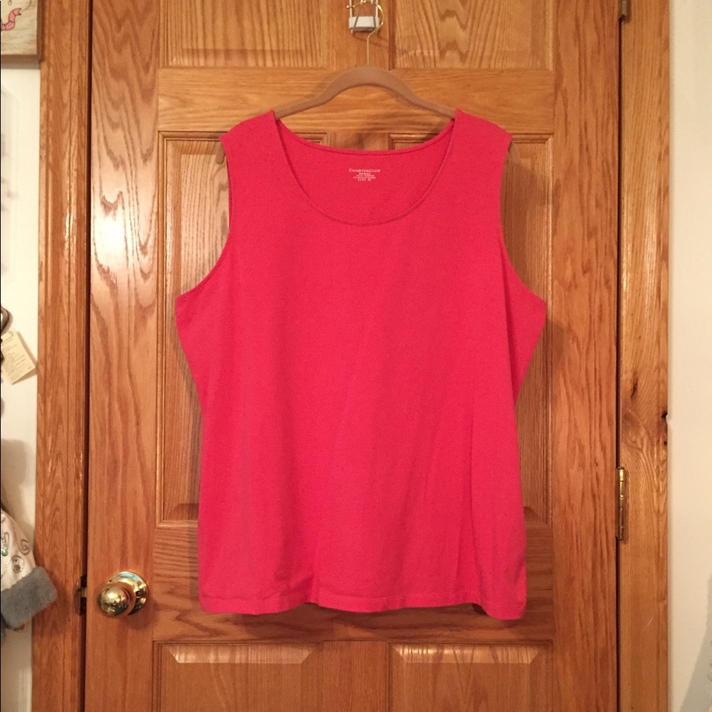 Charter Club Basic Pink Tank Top 2X plus size