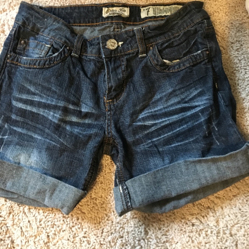 Denim shorts