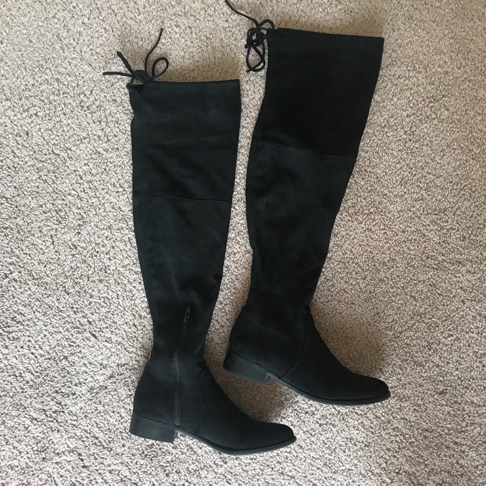 🎉SOLD🎉 Faux suede over the knee boots