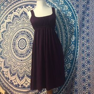 Purple knee length Dress