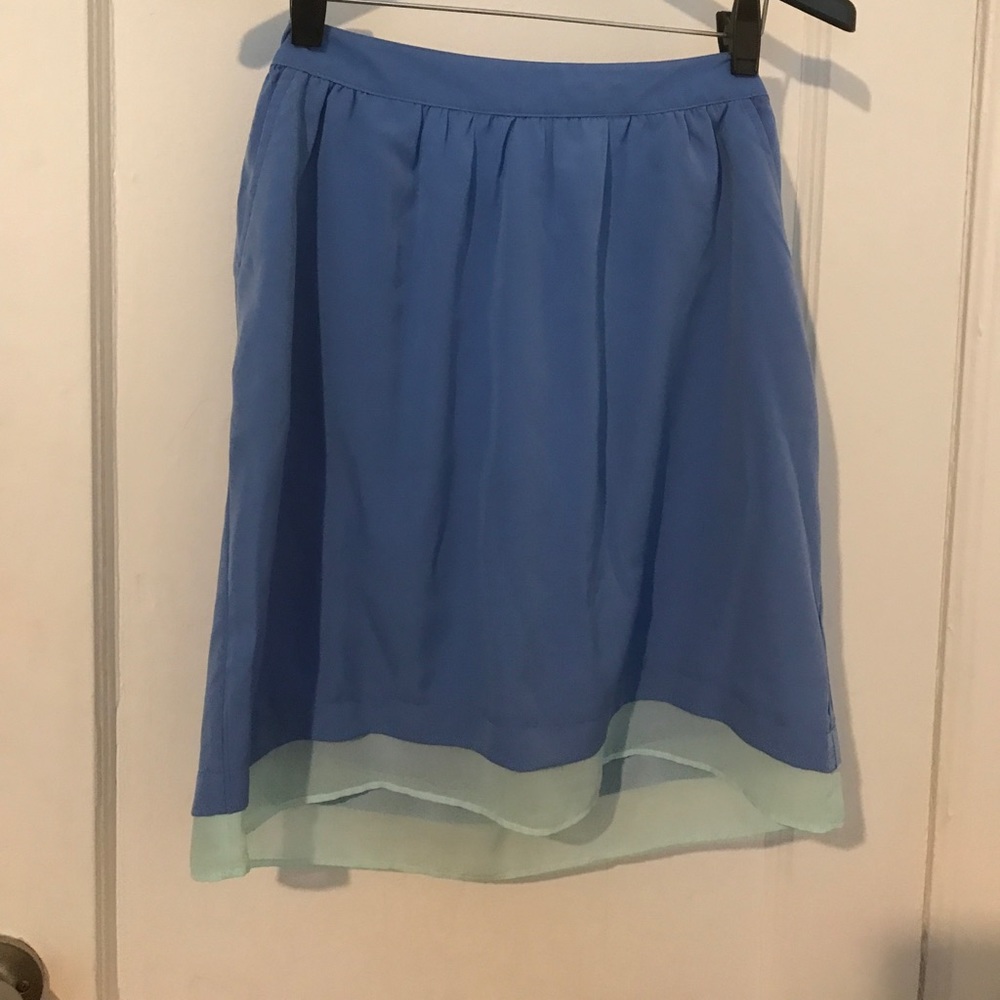 Blue and turquoise skirt
