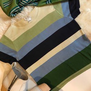 B.C.B.G. silk t shirt.