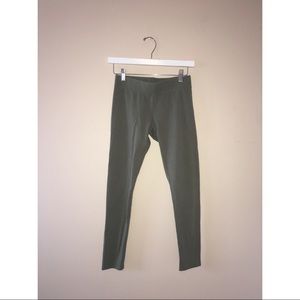 Aerie Green Basic Full Length Leggings