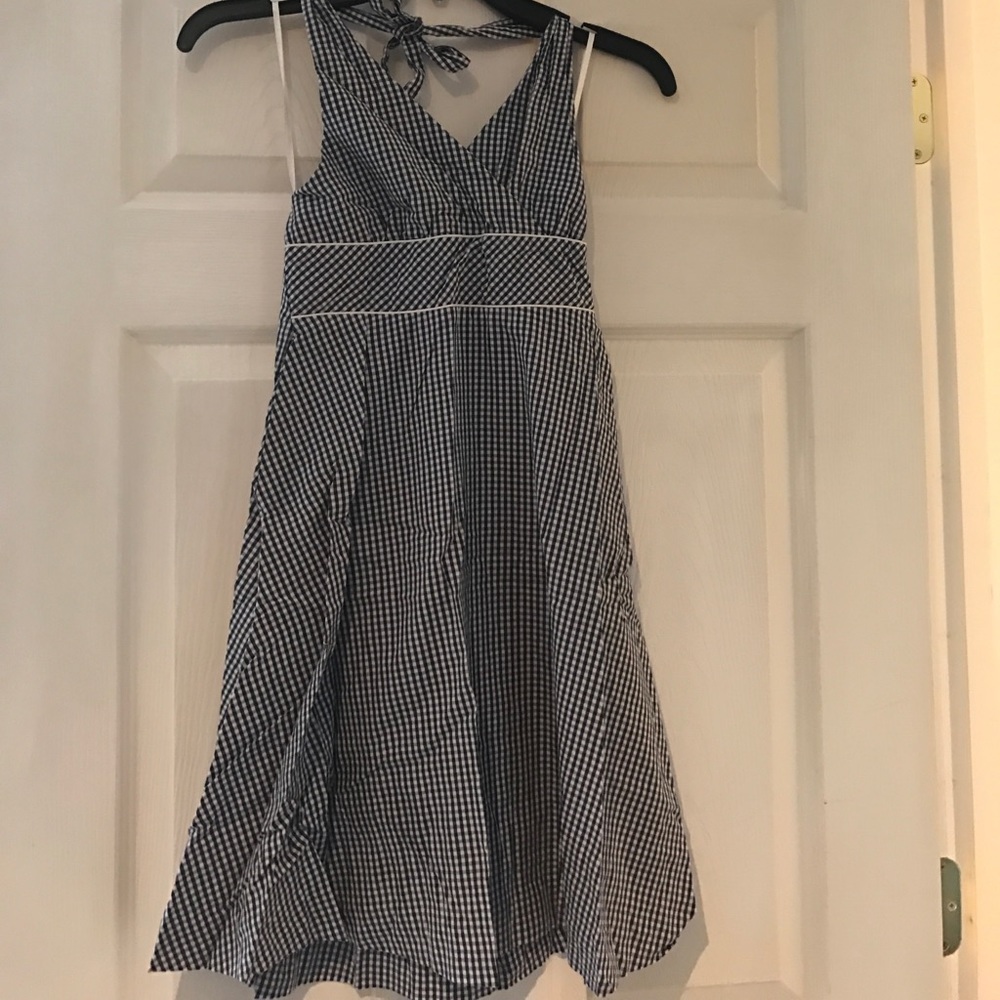 Casual checkered summer dress