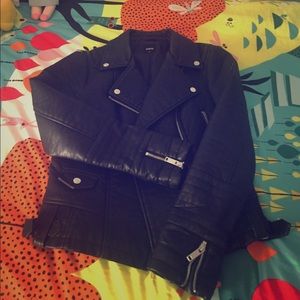Black moto jacket