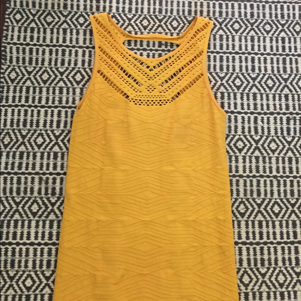 Yellow bebe dress