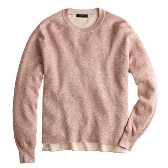 J. Crew Sparkle Side-Slit Sweater - Picture 1 of 5