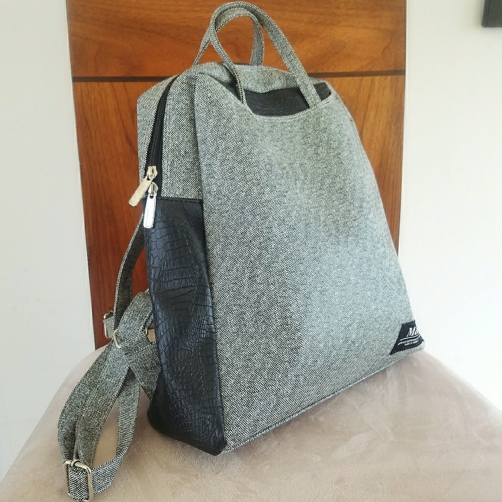 SOLD-Leather backpack - Made in Korea