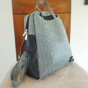 SOLD-Leather backpack - Made in Korea