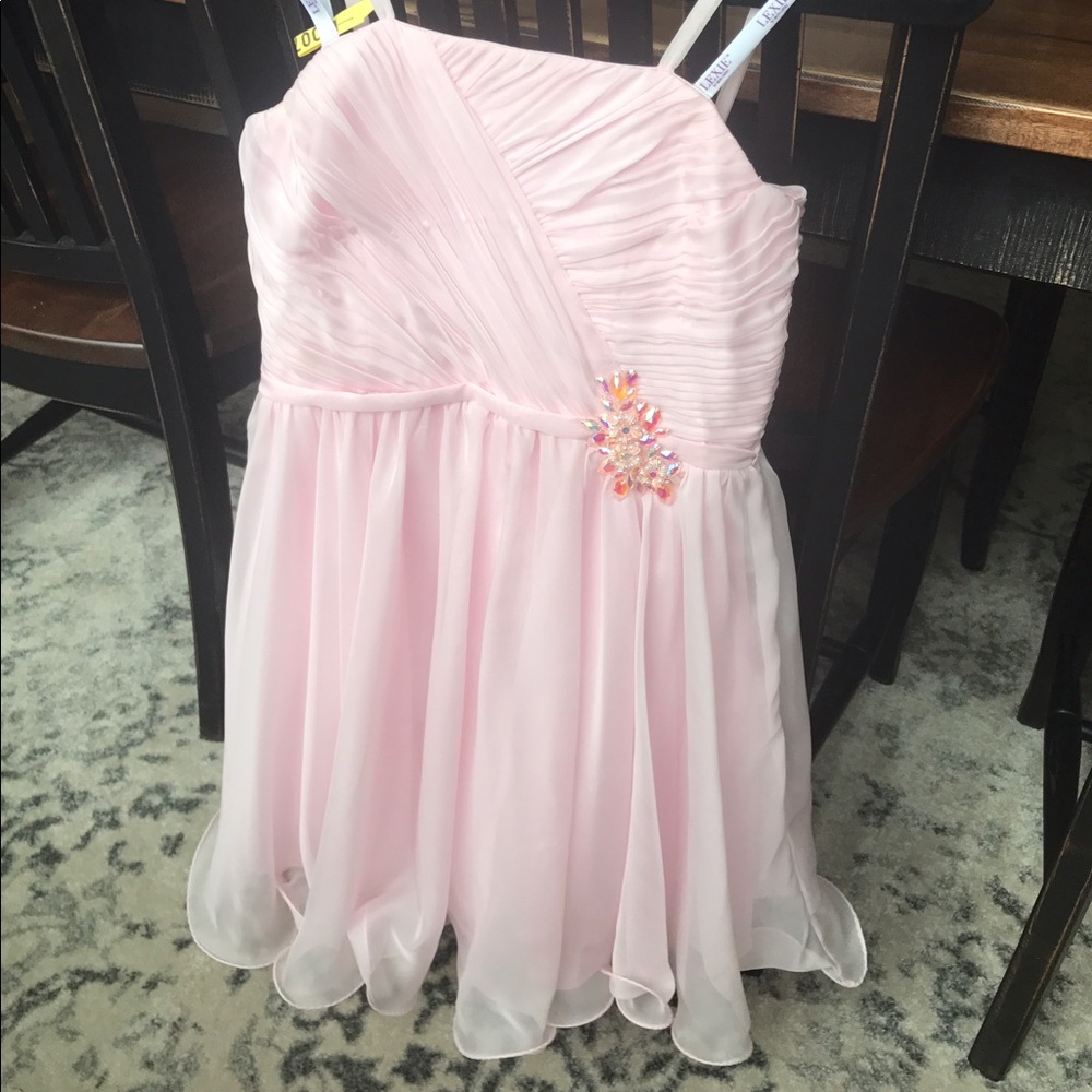 Girls Ruched A-Line Dress