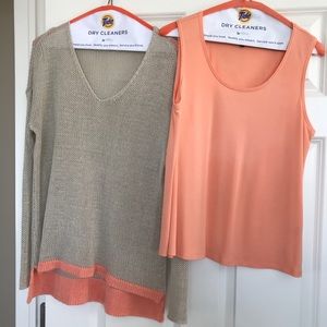 Eileen fisher sweater and tank