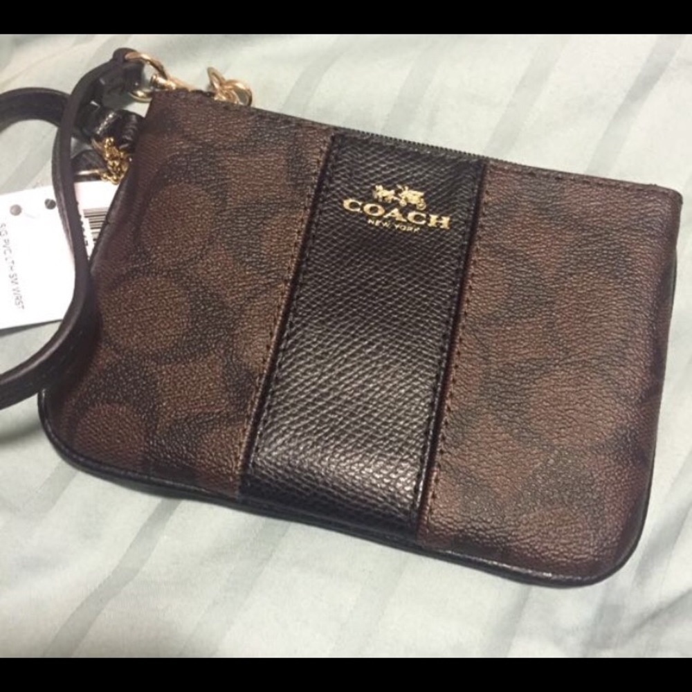 authentic coach wristlet