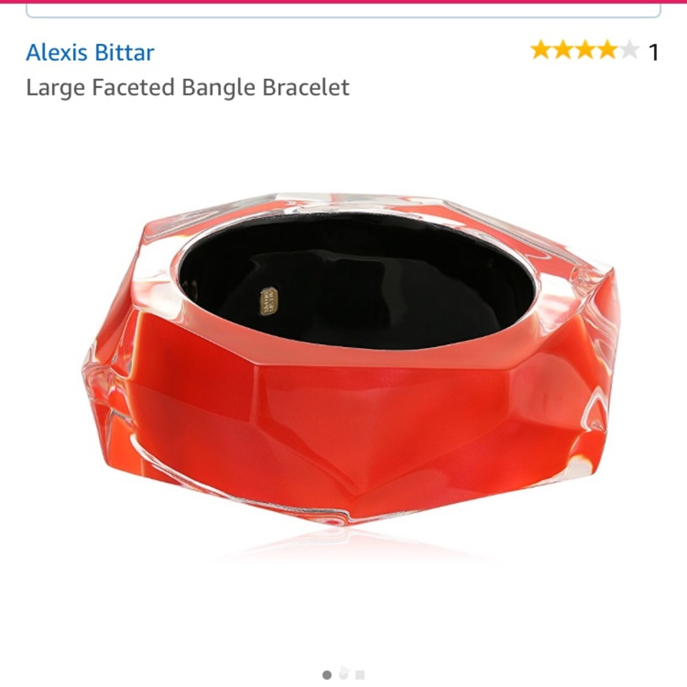 Alexis Bittar  large faceted bangle  bracelet