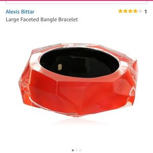 Alexis Bittar  large faceted bangle  bracelet