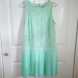 Loft Robins Egg Drop Waist dress