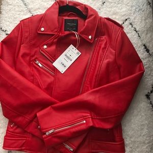 Zara faux leather jacket
