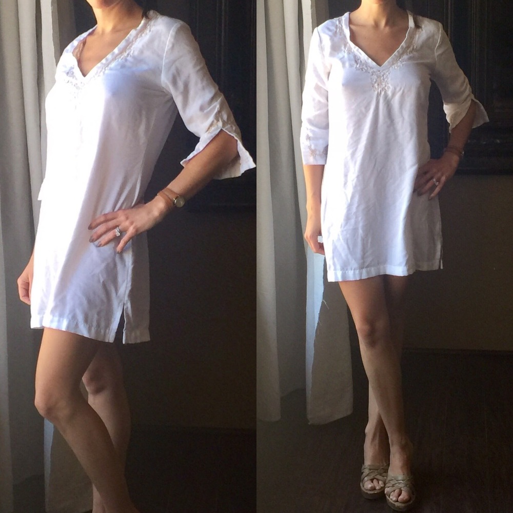 White Tunic Style Dress