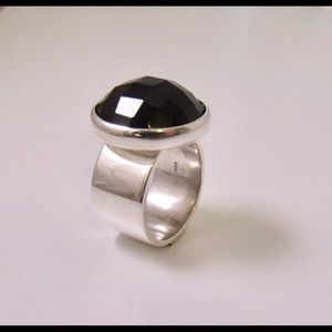 Silver ring with ónix Stone