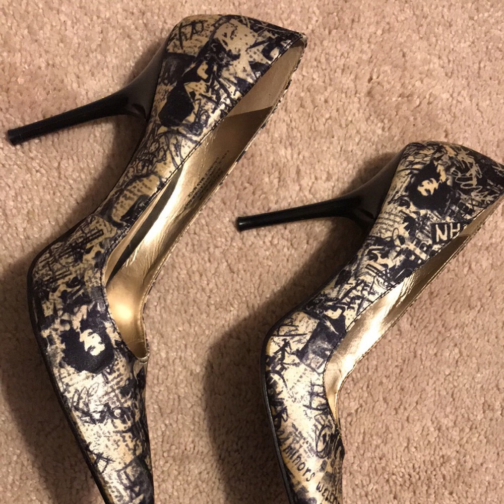 ❤️Elegant leather-silk heel shoes - Picture 2 of 5